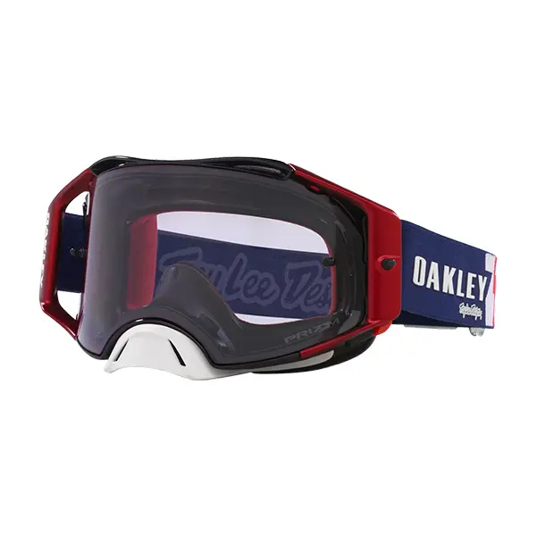 משקף אבק אוקלי כחול/אדום OAKLEY AIRBRAKE MX TLD RWB STARS W/PRIZM LOW LIGHT