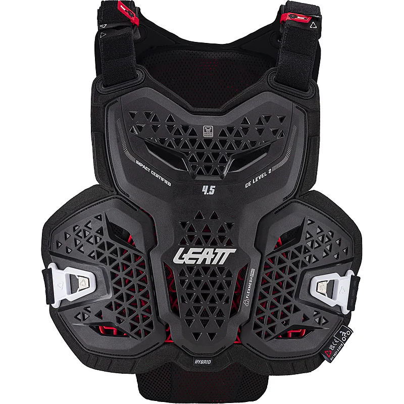 מגן חזה ליט שחור – Leatt 4.5 Hybrid Chest Protector