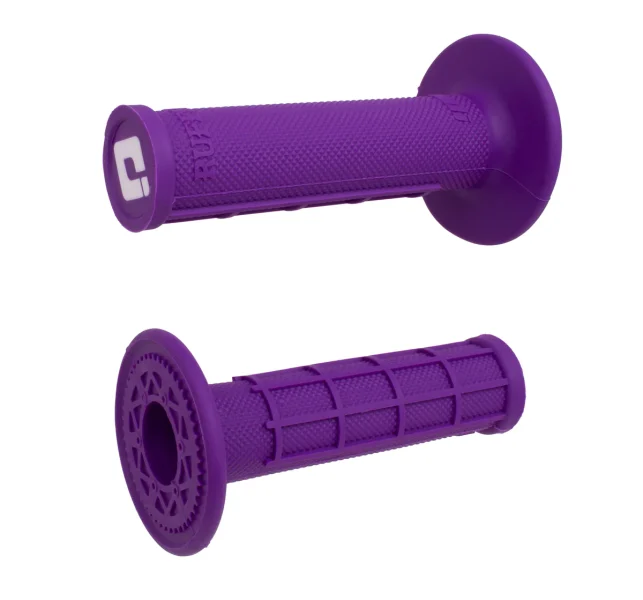 גריפים לאופנוע סגול – ODI GRIPS RUFFIAN HALF WAFFLE