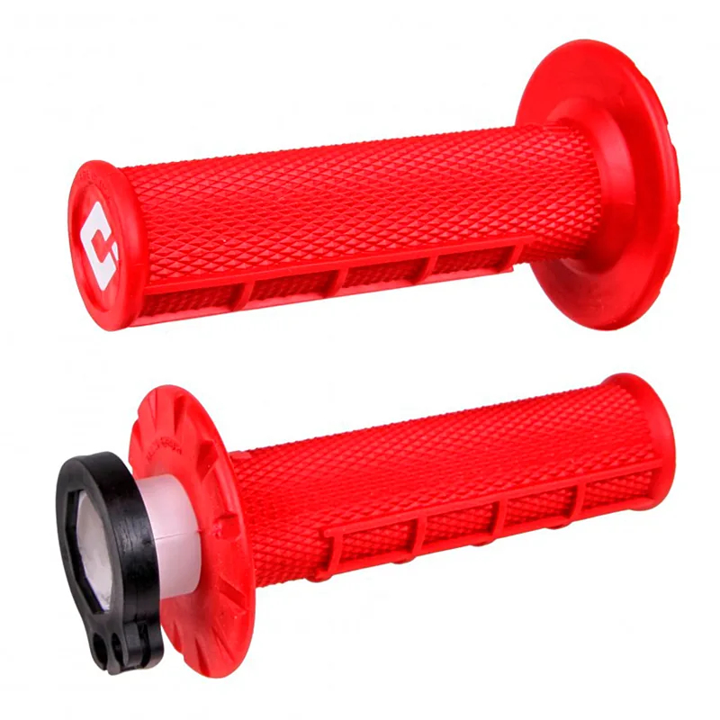 גריפים עם ידית מצערת ODI אדום – ODI V2 Lock-On 2.0