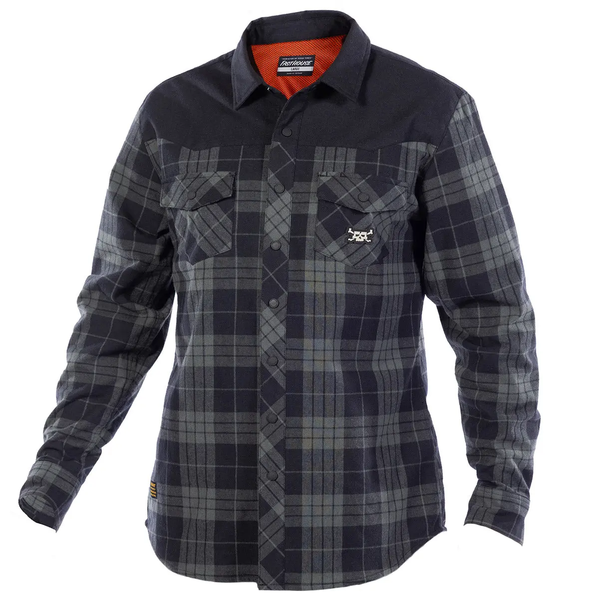 חולצת פלאנל פסטהאוס שחור אפור – Fasthouse Adapt Tech Flannel