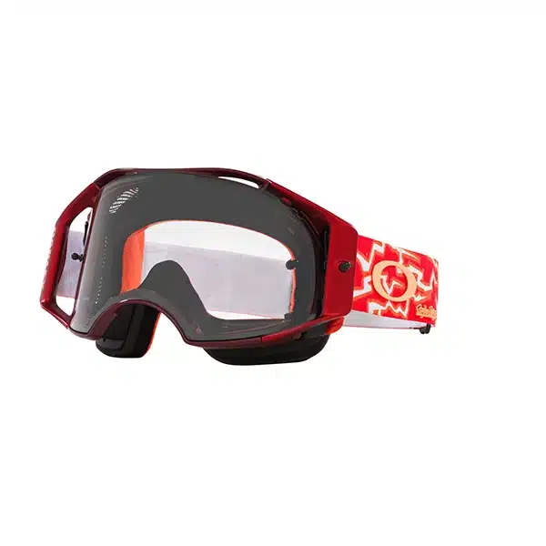 משקפי אבק אוקלי איירברייק אדום – Oakley Airbrake MTB TLD Red Lightning w/ Clear Lens