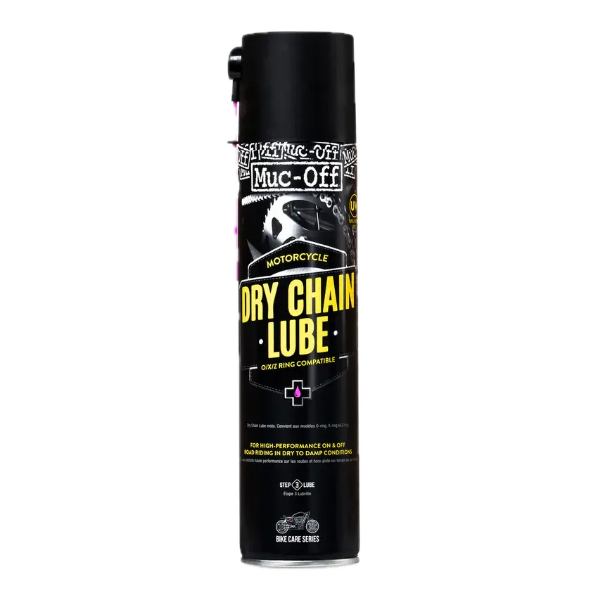 תרסיס שימון שרשרת – MUC-OFF MOTORCYCLE DRY CHAIN LUBE 400ML