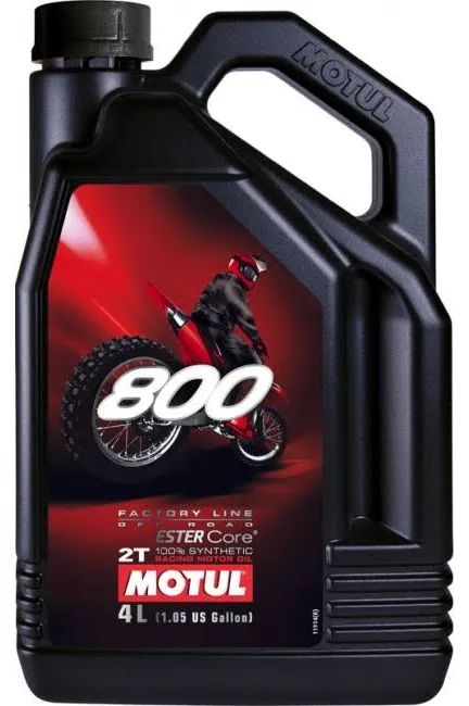 שמן סינטטי מלא מוטול v800 MOTUL 2T ארבעה ליטרים