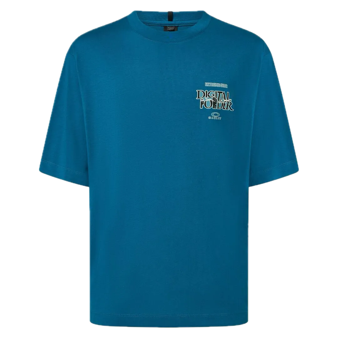 חולצת טריקו קצרה אוקלי כחול – OAKLEY FUTURESCAPE POWDER TEE