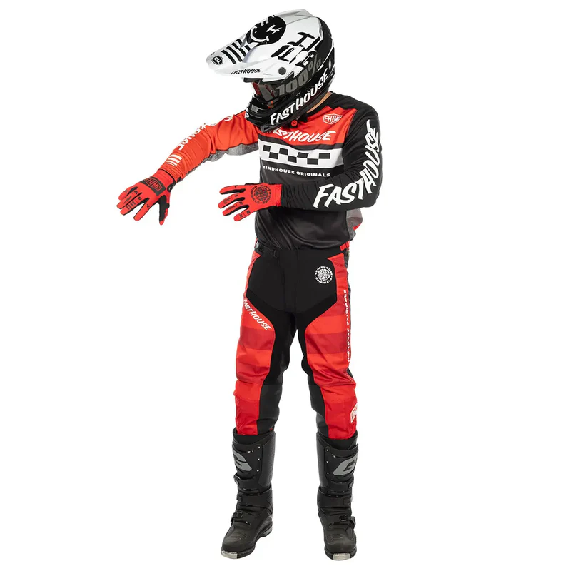 חליפת רכיבה פסטהאוס אדום שחור – Fasthouse Grindhouse Atomic Gear Set Red/Black