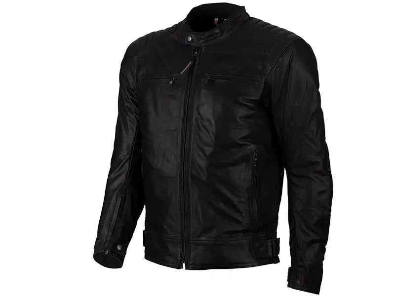 מעיל עור ממוגן לאופנוע/קטנוע שחור CAT2MOTO VEGA