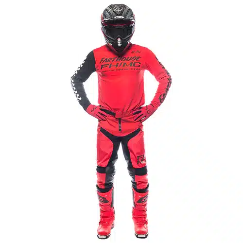 חליפת רכיבה פסטהאוס אדום שחור – Fasthouse Carbon Method Red/Black
