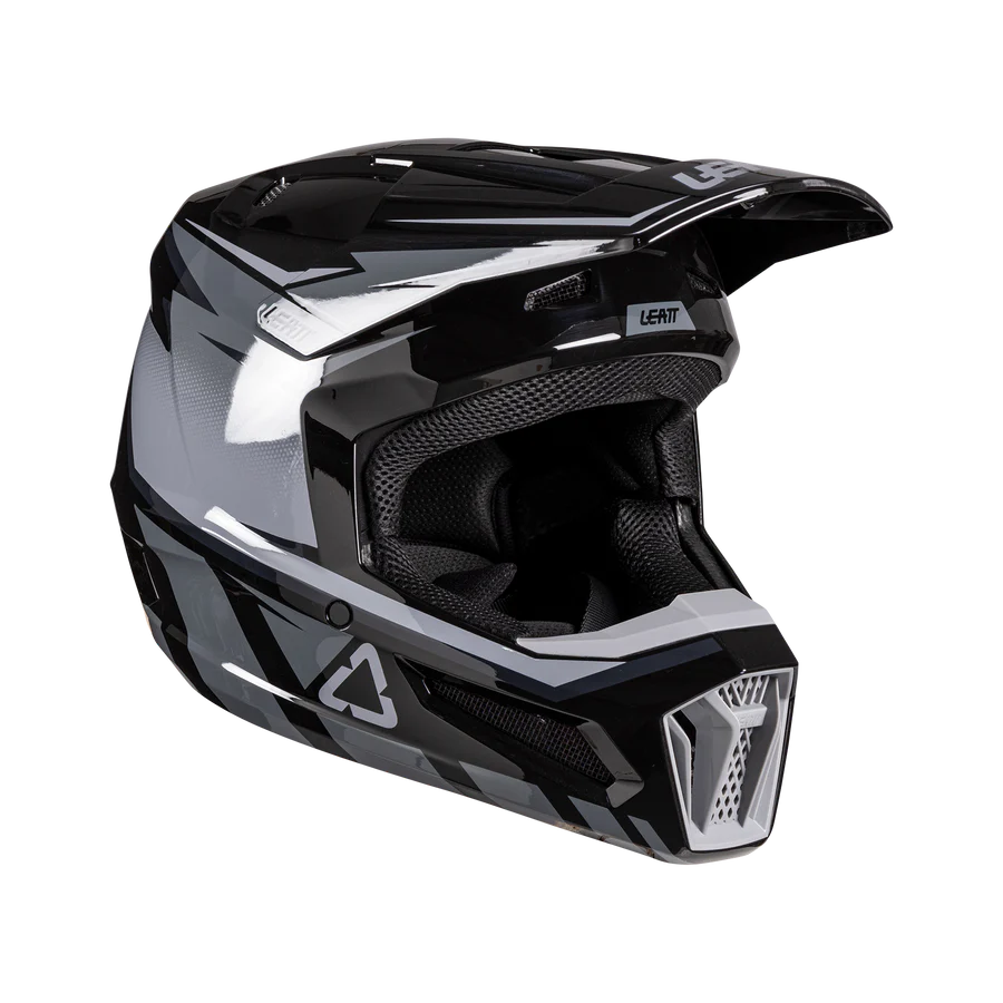קסדה לאופנוע שטח/טרקטורון ליט שחור LEATT Stealth 2.5