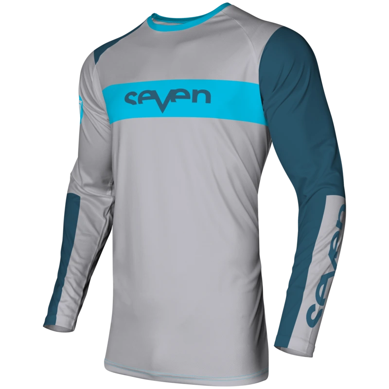חולצת רכיבה סבן אפור – SEVEN Vox Fracture Jersey
