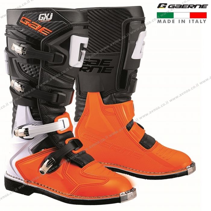 מגפי רכיבה ילדים גארנה עם ציר כתום/שחור GAERNE GXJ