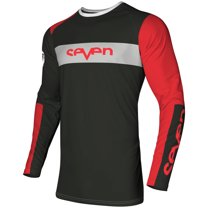 חולצת רכיבה סבן אדום – SEVEN Vox Fracture Jersey