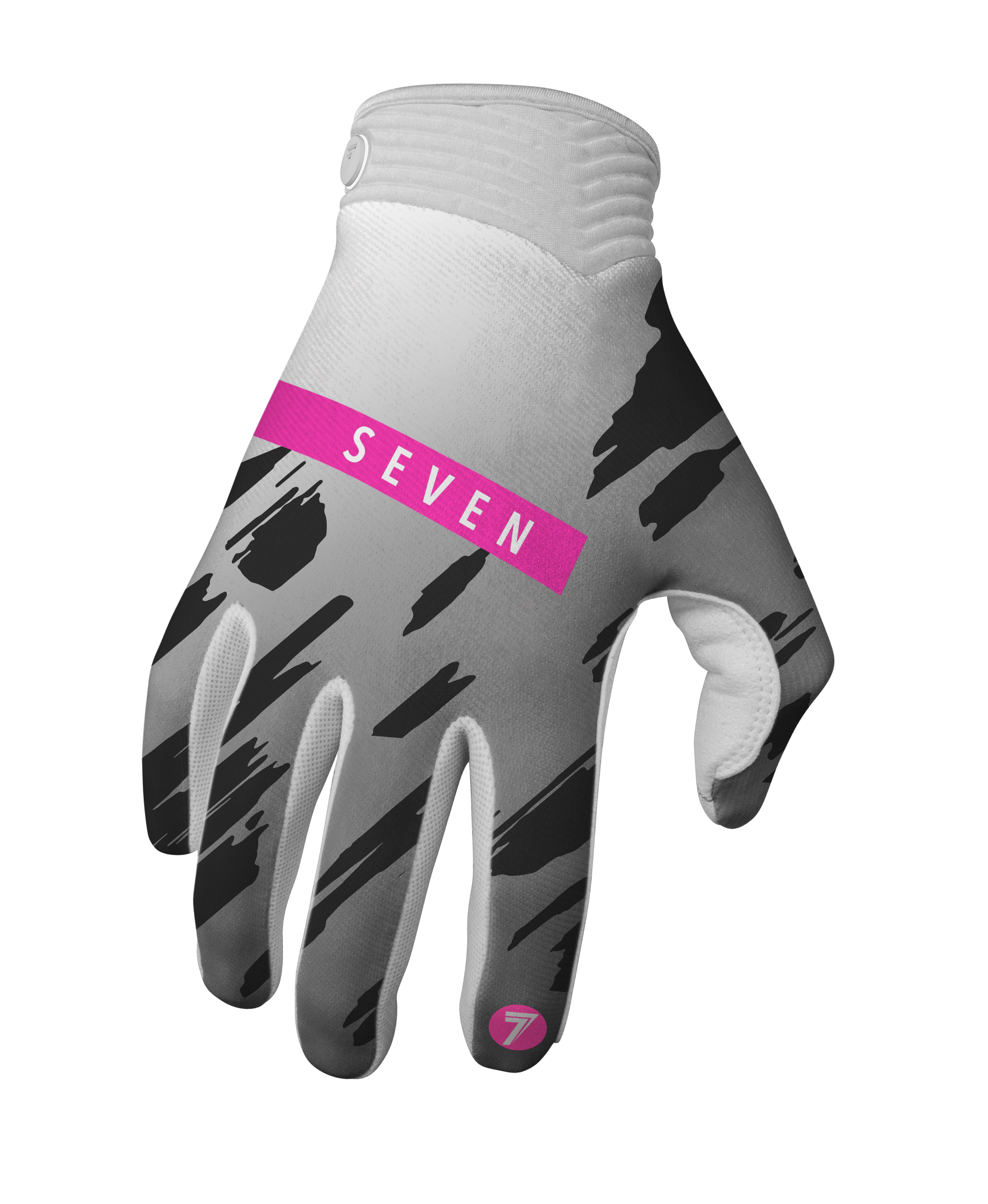 כפפות רכיבה סבן זירו לבן/ורוד SEVEN Zero Clash White/Pink V25