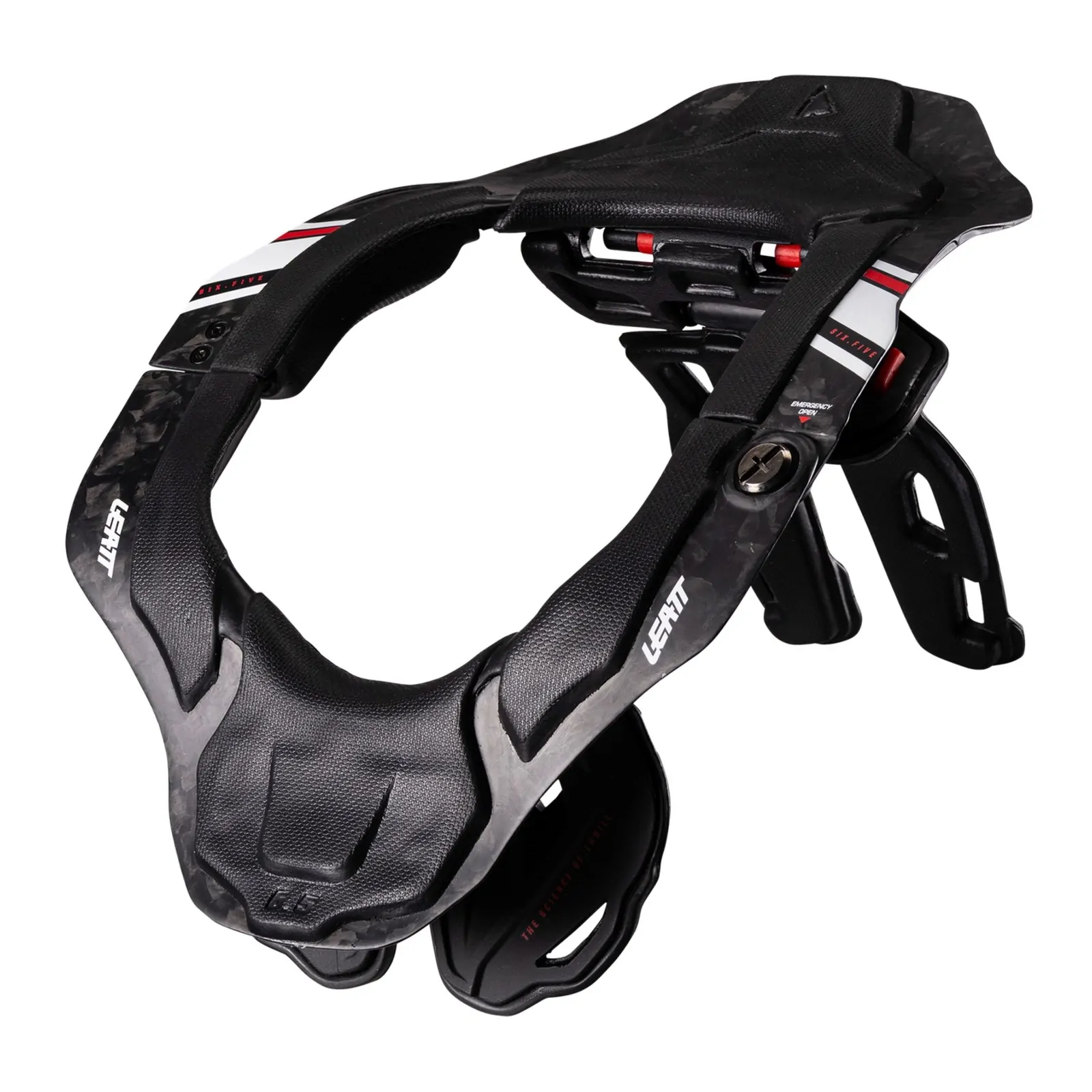 מגן צוואר Leatt 6.5 Carbon שחור עם שילוב לבן