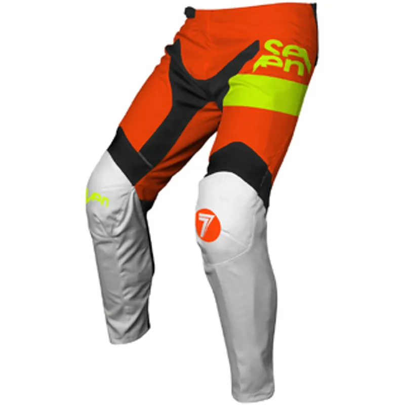 מכנס רכיבה ילדים ווקס לבן/כתום זוהר – VOX FRACTURE PANT