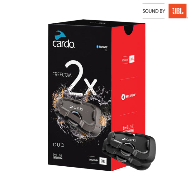 דיבורית בלוטוס לרוכב ערכה זוגית קארדו איקס 2-Cardo Freecom X2 DUO