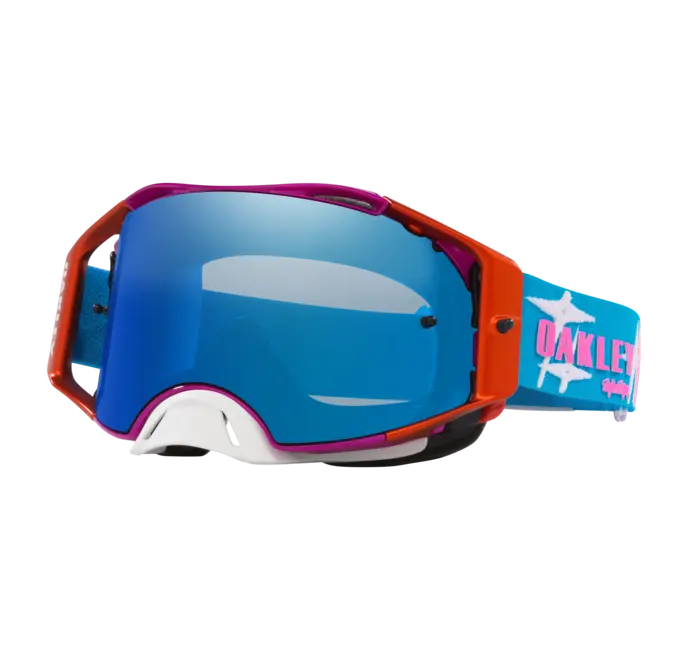 משקפי אבק אוקלי כחול/ורוד OAKLEY Airbrake MX TLD Speed Stars W/Black Ice Iridium
