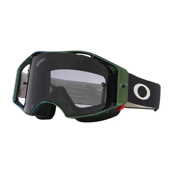 משקף אבק לאופניים OAKLEY AIRBRAKE MTB BLACK GREEN W/LIGHT GREY