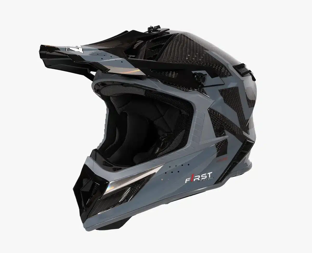קסדת קרבון פירסט שחור/אפור – F1RST CARBON STRIKER
