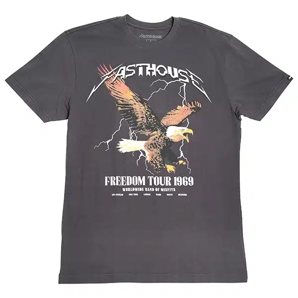 חולצה קצרה פסטהאוס שחור FASTHOUSE Arise SS Tee Washed Black