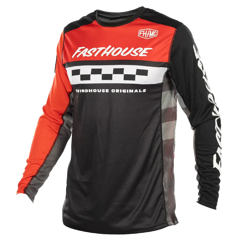 חולצת רכיבה פסטהאוס אדום שחור – Fasthouse Grindhouse Atomic Jersey