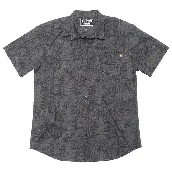 חולצה מכופתרת פסטהאוס שחורה – Fasthouse Tomahawk SS Button Up Shirt Black