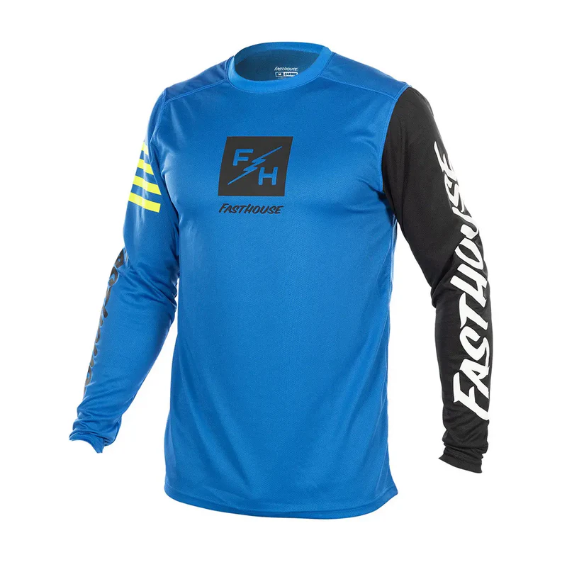 חולצת רכיבה ילדים פסטהאוס כחול – Fasthouse Youth Carbon Echo LS Jersey