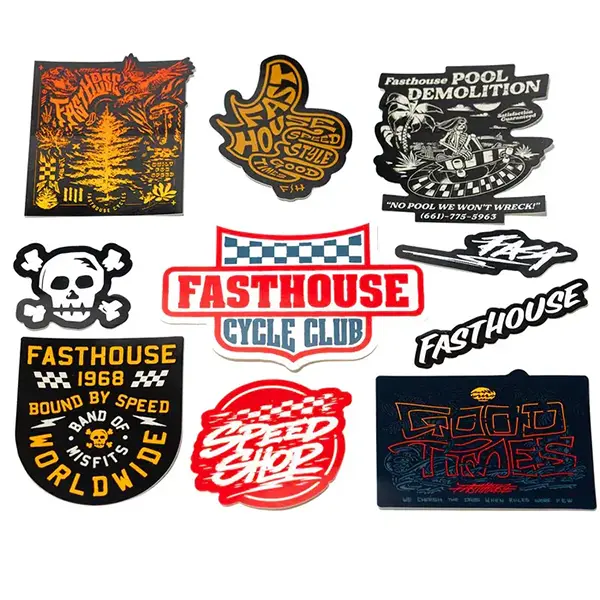 סט מדבקות פסטהאוס לייף סטייל אביב 2025 – Fasthouse Spring '25 Lifestyle Decal 10 Pack Multi