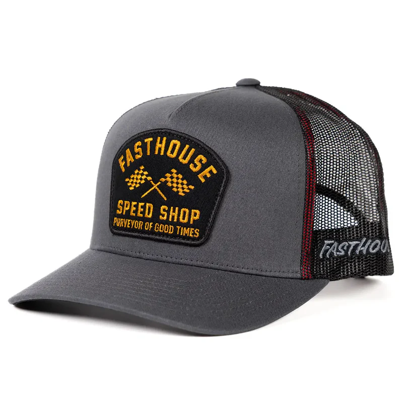 כובע פסטהאוס אפור כהה – Fasthouse Crossroad Hat Dark Gray