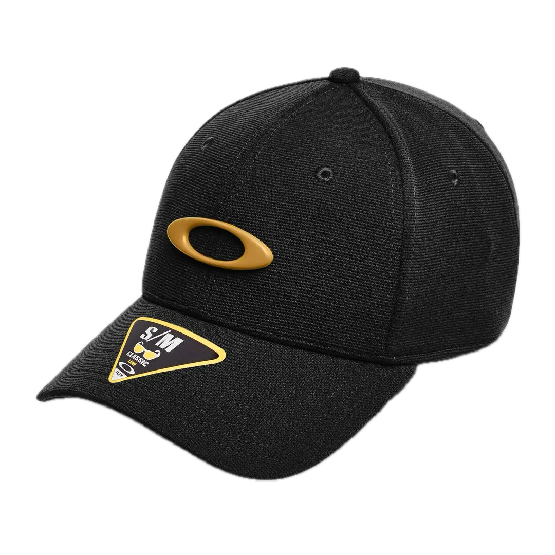 כובע אוקלי שחור לוגו צהוב – OAKLEY Tincan Cap