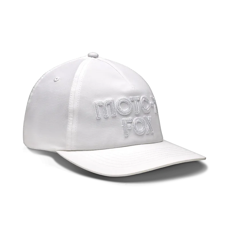 כובע פוקס לבן – FOX W Moto-X Adjustable Hat