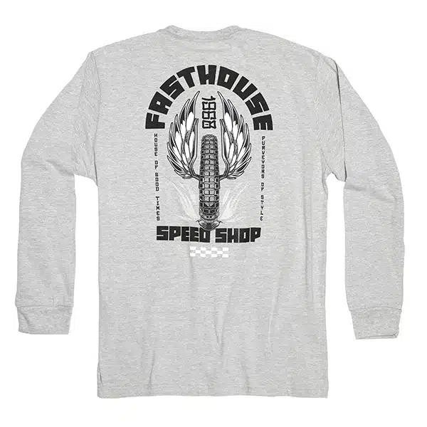 חולצה ארוכה פסטהאוס אפור FASTHOUSE Iron Steed LS Tee Light Gray