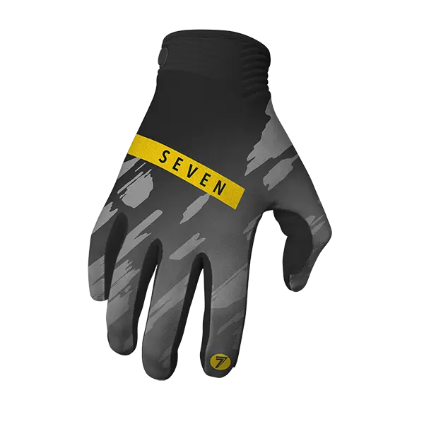 כפפות רכיבה שחור/צהוב ZERO CLASH GLOVE
