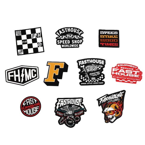 מדבקות פסטהאוס סט 10 יחידות – Fasthouse Summer '26 Lifestyle Decal 10 Pack Multi