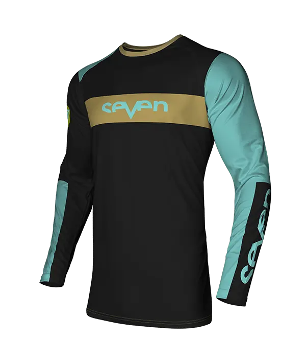 חולצת רכיבה סבן תכלת/זהב VOX FRACTURE JERSEY