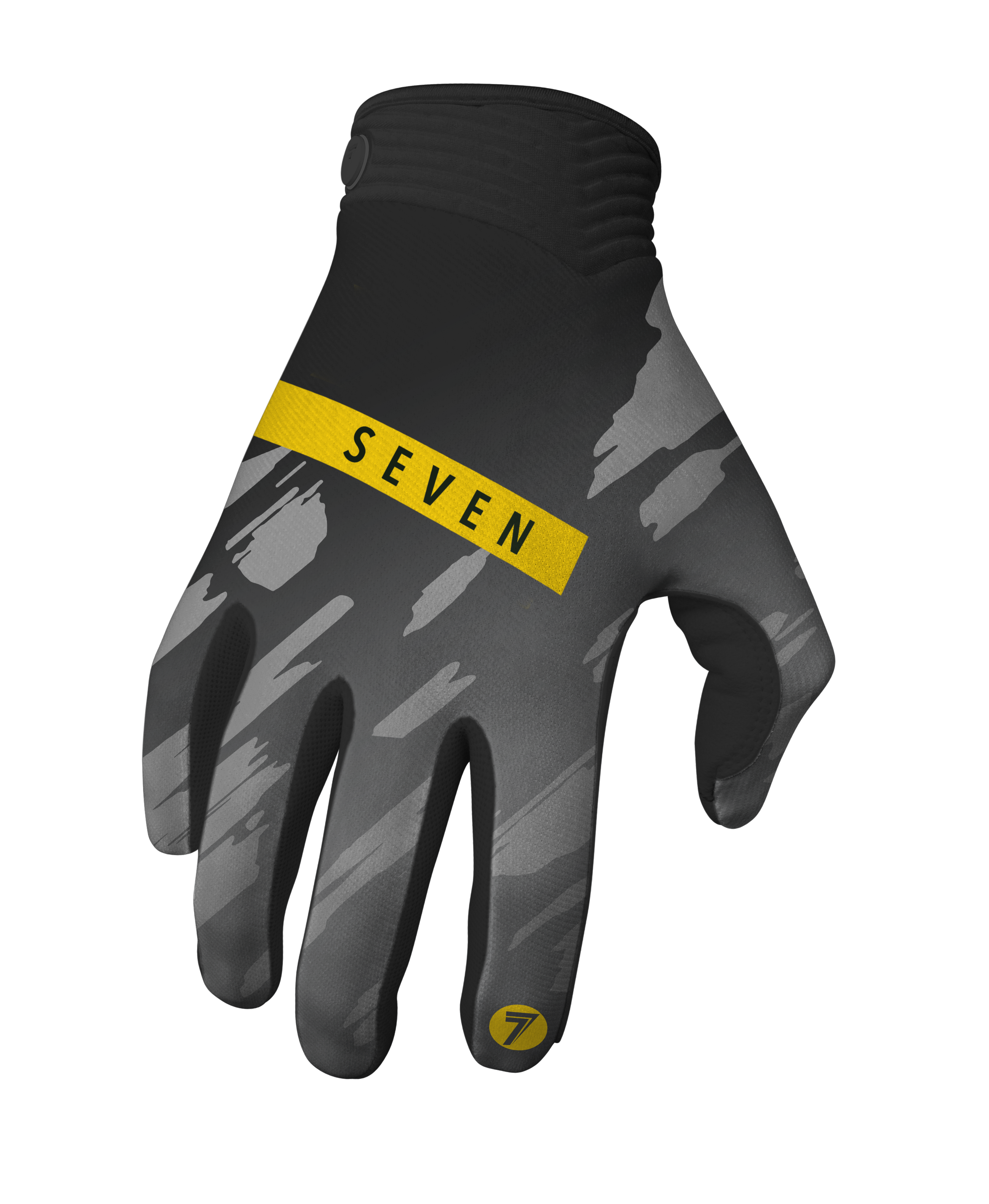 כפפות רכיבה סבן זירו שחור/צהוב SEVEN Zero Clash Black/ Flo Yellow V25