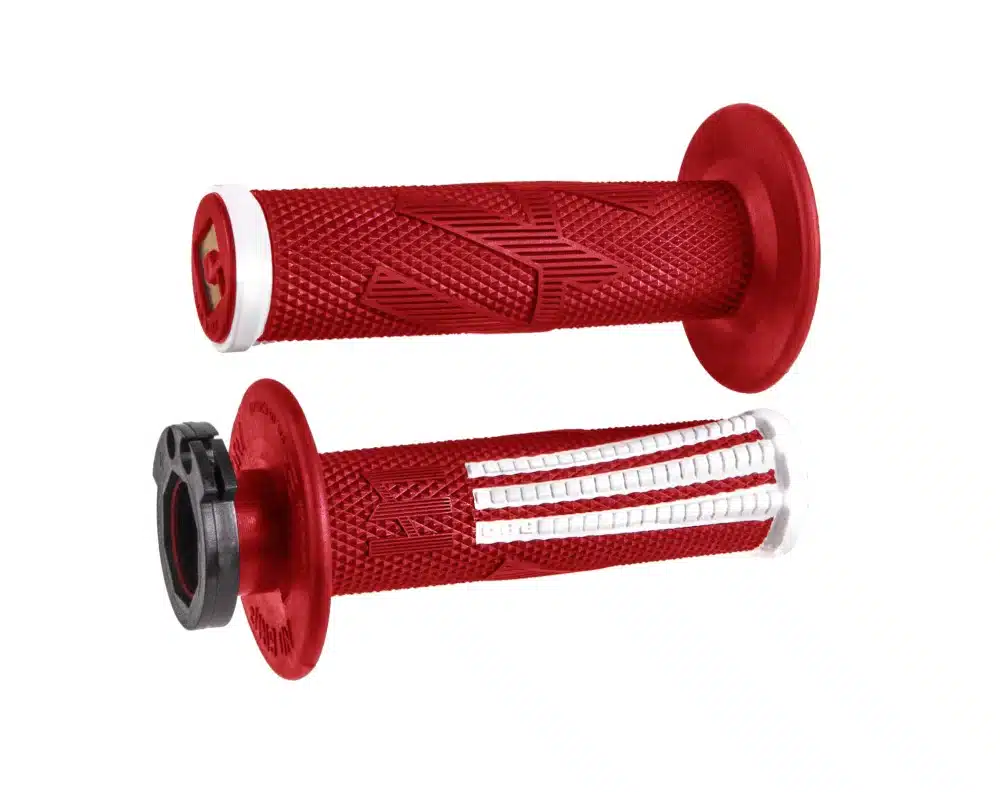 גריפים כולל ידית מצערת אדום ODI Lock-On V2 EMIG Pro