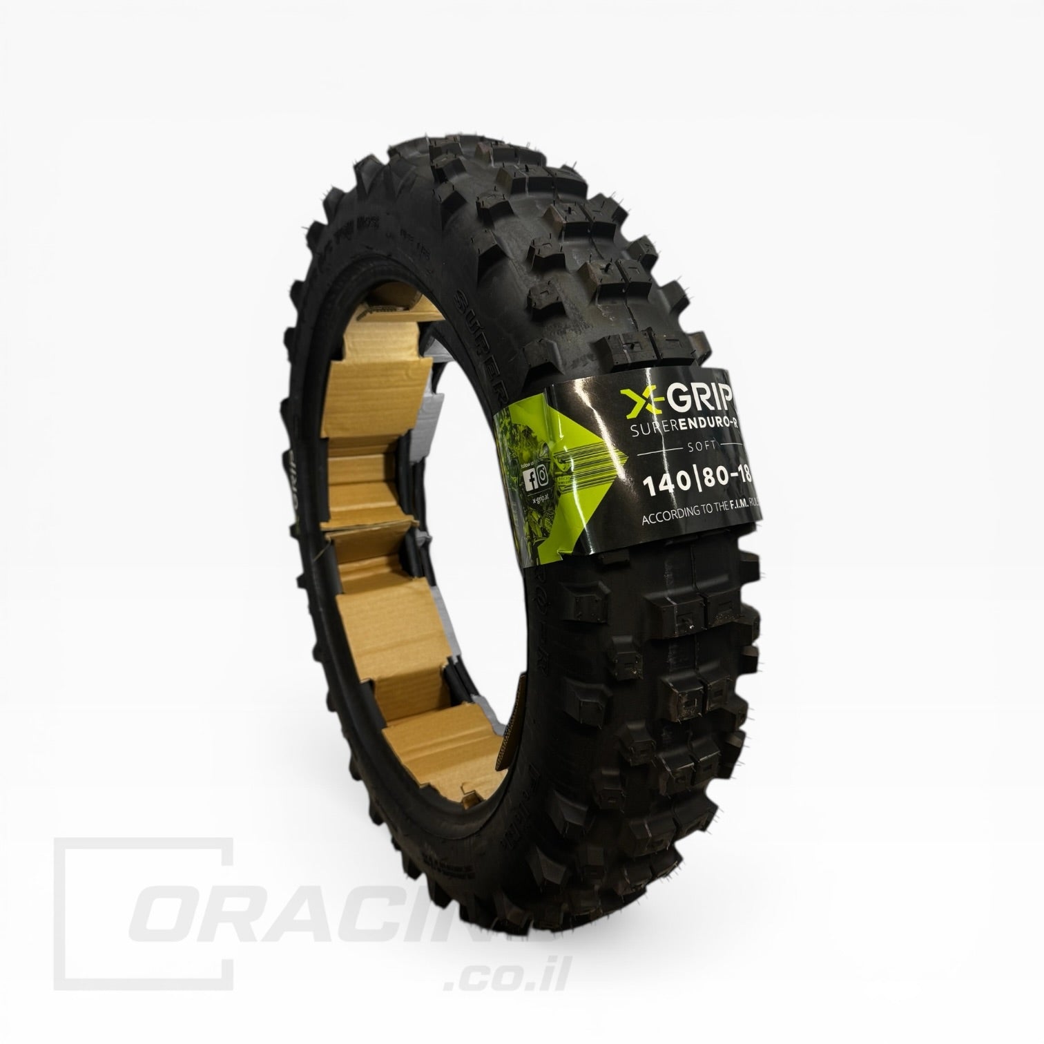 צמיג אחורי X-GRIP SuperEnduro-R 140/80-18 (תרכובת Soft)