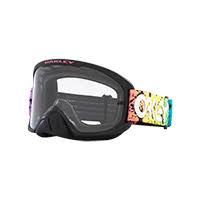 משקף אבק אוקלי שחור/צבעוני OAKLEY O FRAME 2.0 PRO MX BLACK SPLATTER W/CLEAR