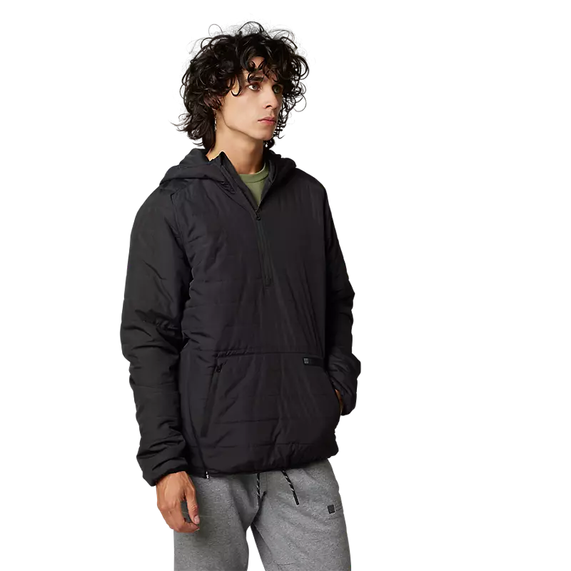 מעיל פוקס שחור FOX Howell Hooded Puffy Anorak V23