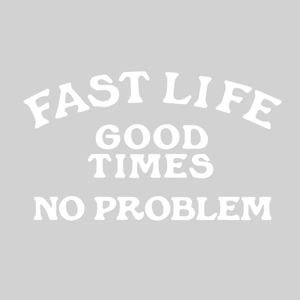 מדבקה פסטהאוס לבן – Fasthouse No Problem Die Cut Sticker White