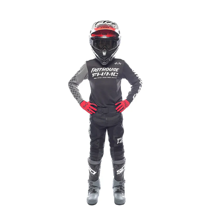 חליפת רכיבה ילדים פסטהאוס שחור אפור – Fasthouse Youth Carbon Method Gear Set Black/Gray