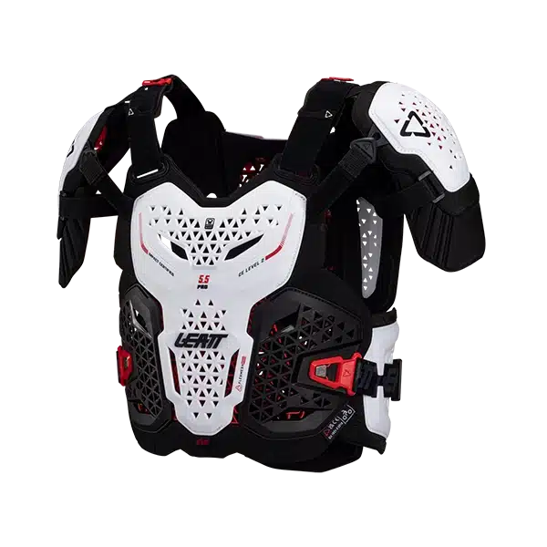 מגן חזה ליט 5.5 לבן Leatt 5.5 Pro EVO Chest Protector