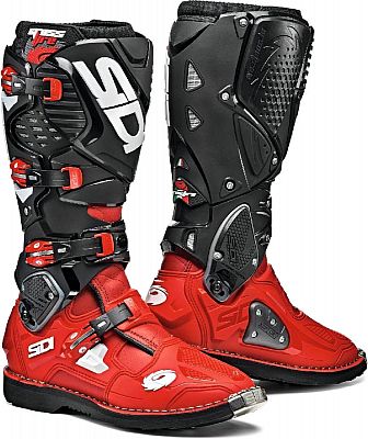 מגף רכיבה לאופנוע שטח/טרקטורון שחור/אדום Sidi crossfire 3
