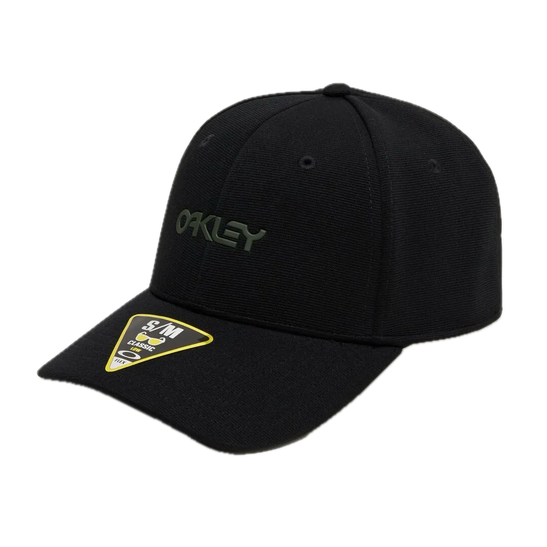 כובע אוקלי שחור סטרץ' – OAKLEY 6 Panel Stretch Metallic Hat