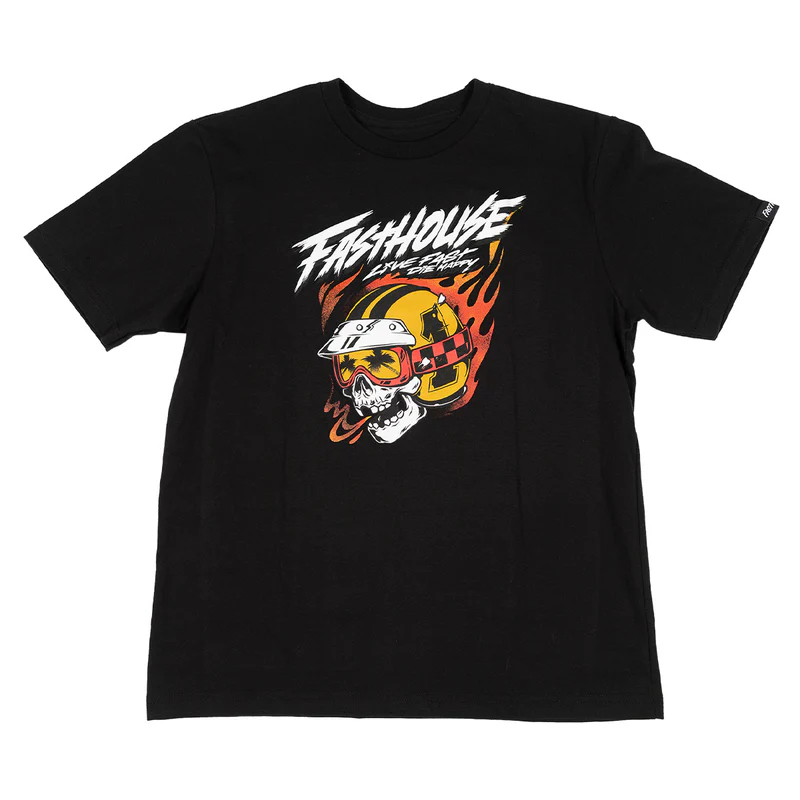 חולצת נוער פסטהאוס שחור – Fasthouse Youth Runner Tee Black