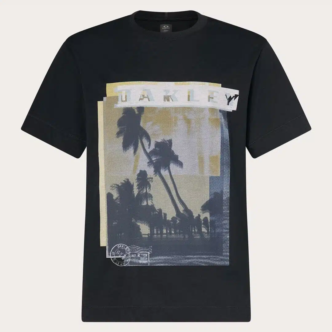 חולצה קצרה אוקלי שחור OAKLEY PALM TEE