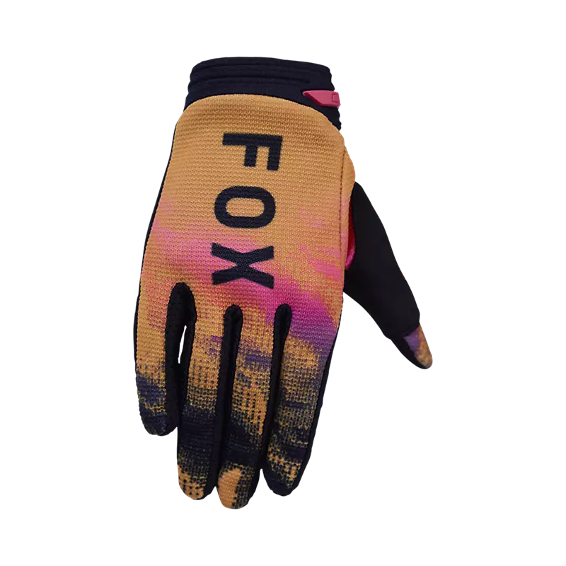 כפפות רכיבה נוער פוקס כתום ורוד – FOX YOUTH 180 Kairos Glove
