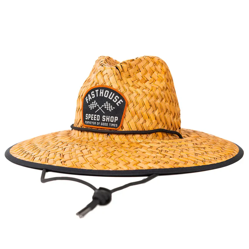 כובע קש פסטהאוס חום טבעי כהה – Fasthouse Crossroad Straw Hat Dark Natural