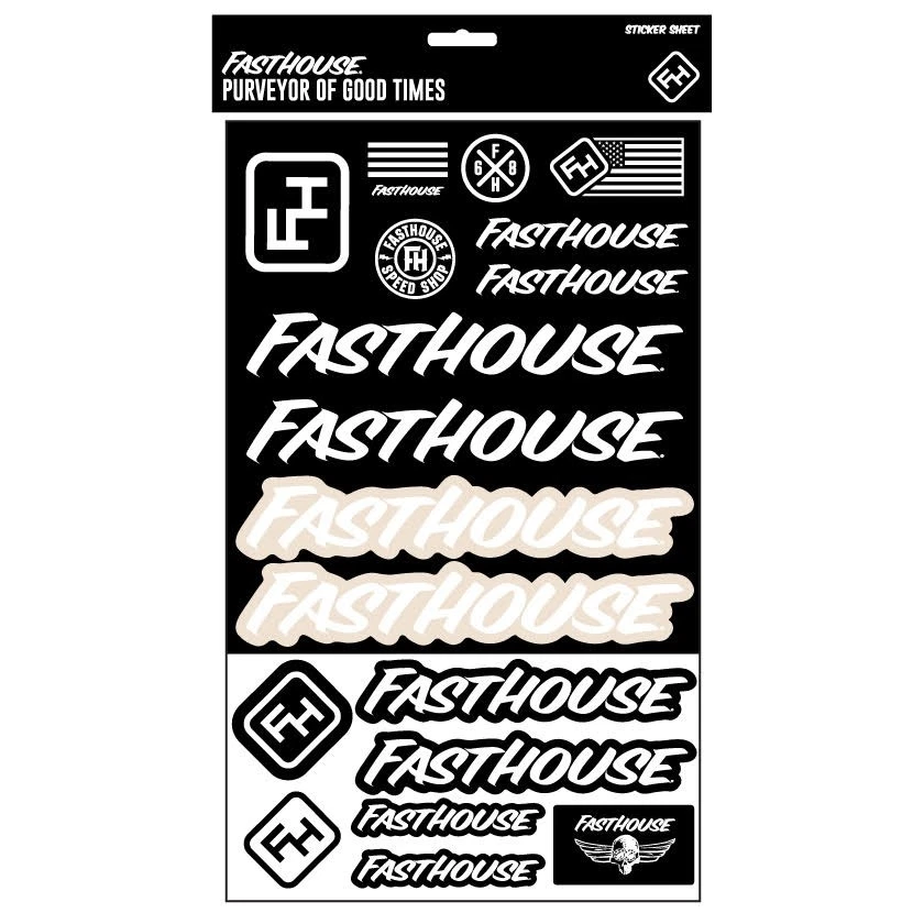 שסט מדבקות פסטהאוס שחור/לבן – Fasthouse Sticker Kit BW